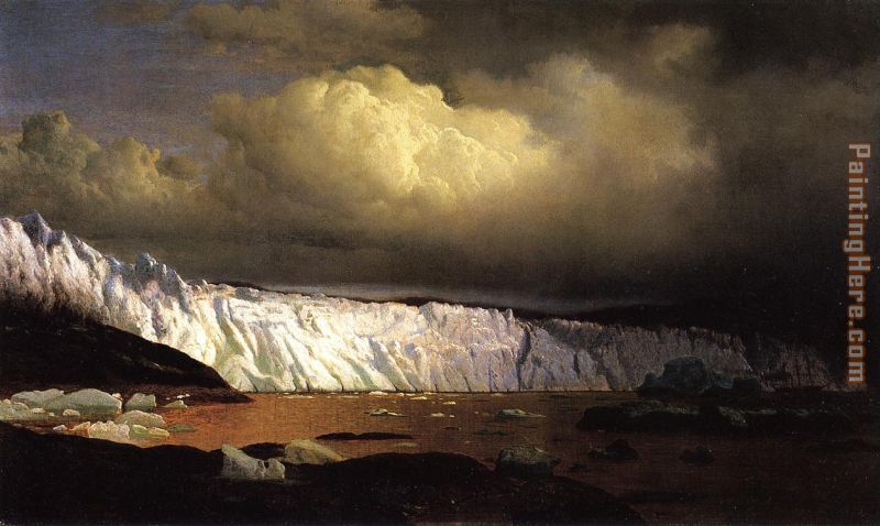 View of Sermitsialik Glacier painting - William Bradford View of Sermitsialik Glacier art painting